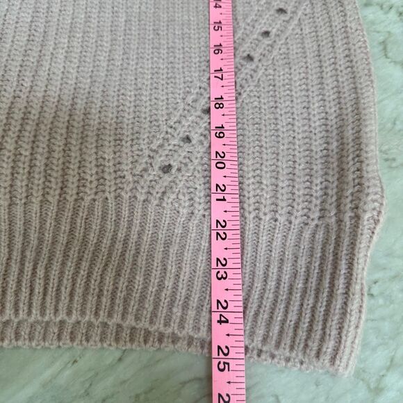 Gap wool alpaca blend light pink sweater size M Tall - Picture 6 of 7